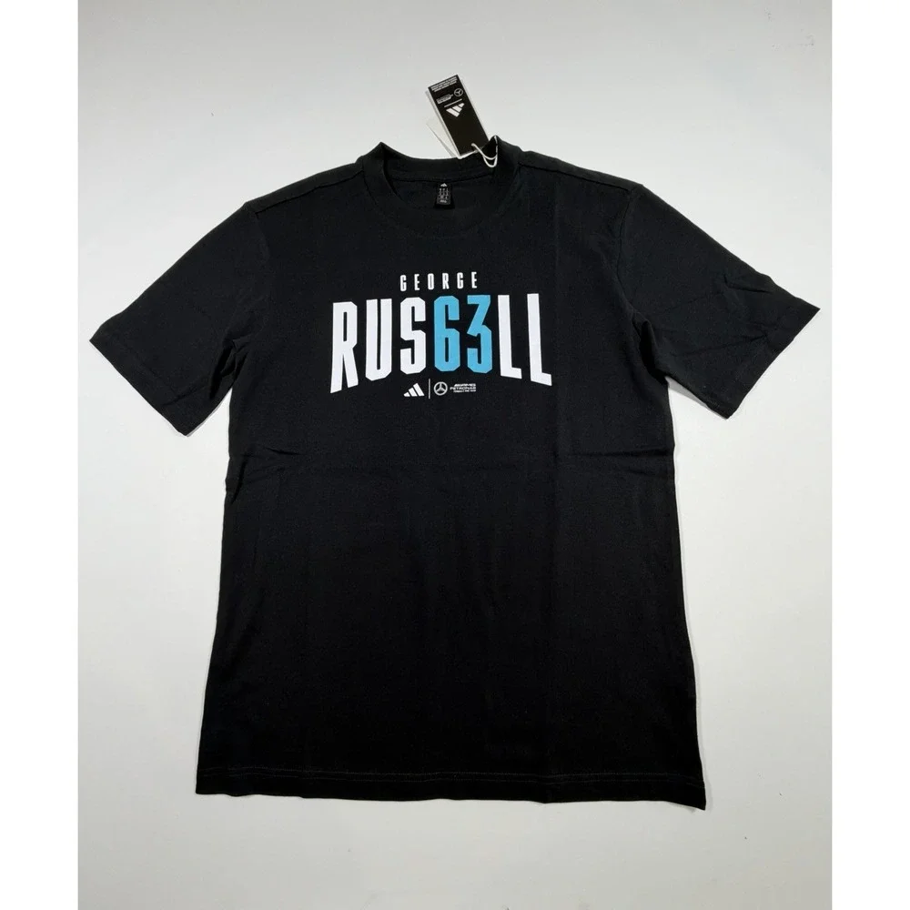 ADIDAS 2026 Mercedes-AMG Petronas F1 Team George Russell Graphic T-shirt Size S